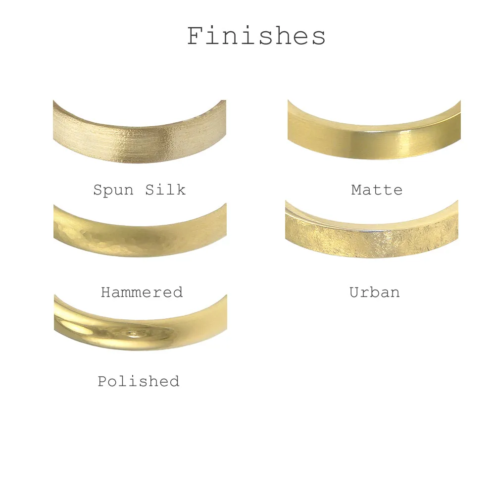 18ct Gold Spun Silk Triple Twist Wedding Ring