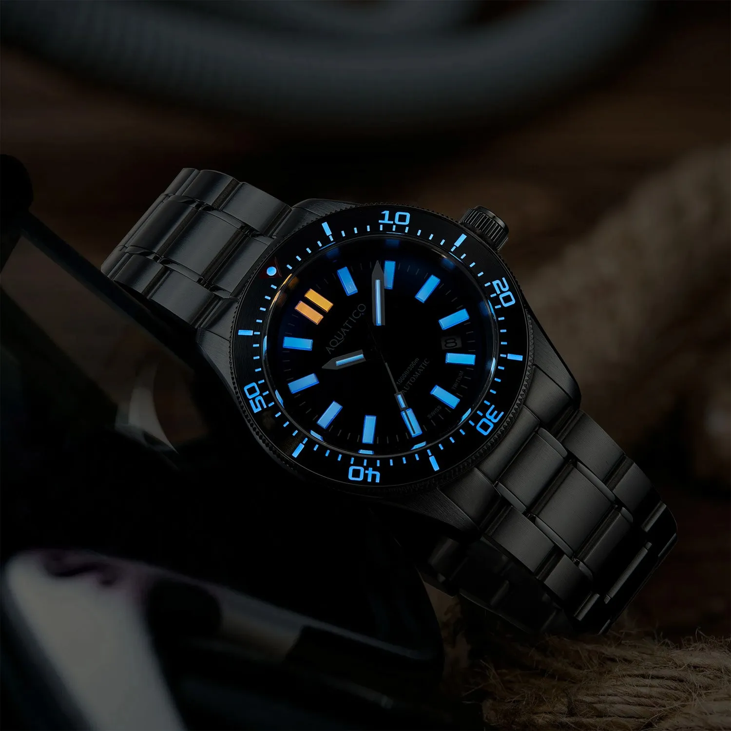 Aquatico Aequorea Victoria Tritium Green Dial (NH35)