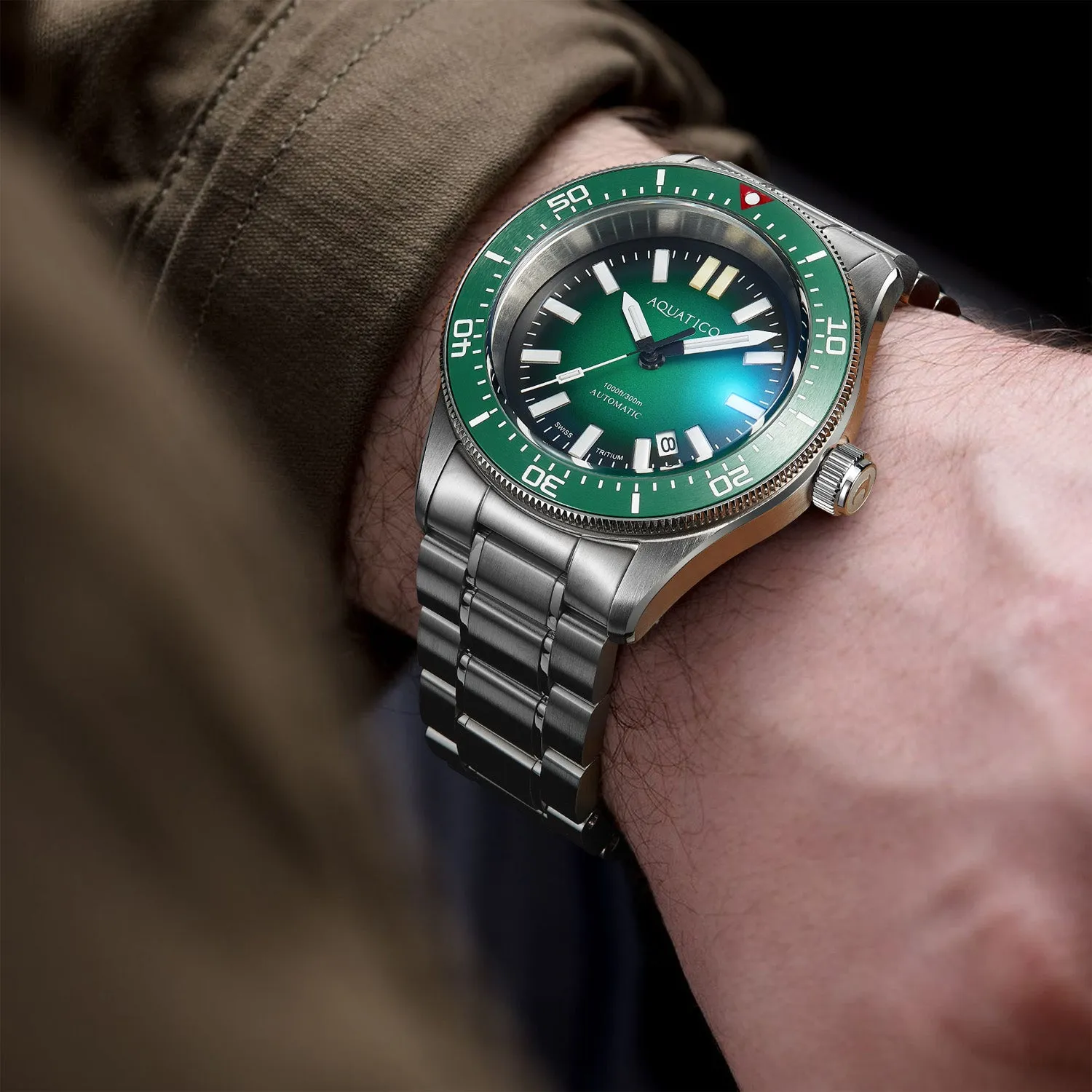 Aquatico Aequorea Victoria Tritium Green Dial (NH35)