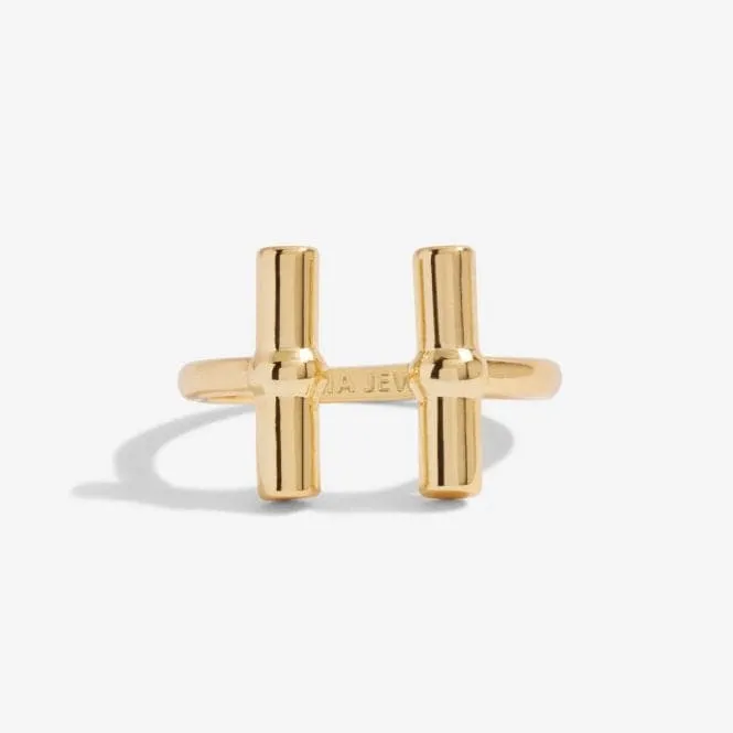 Aura Gold Bar Gold Ring 6302