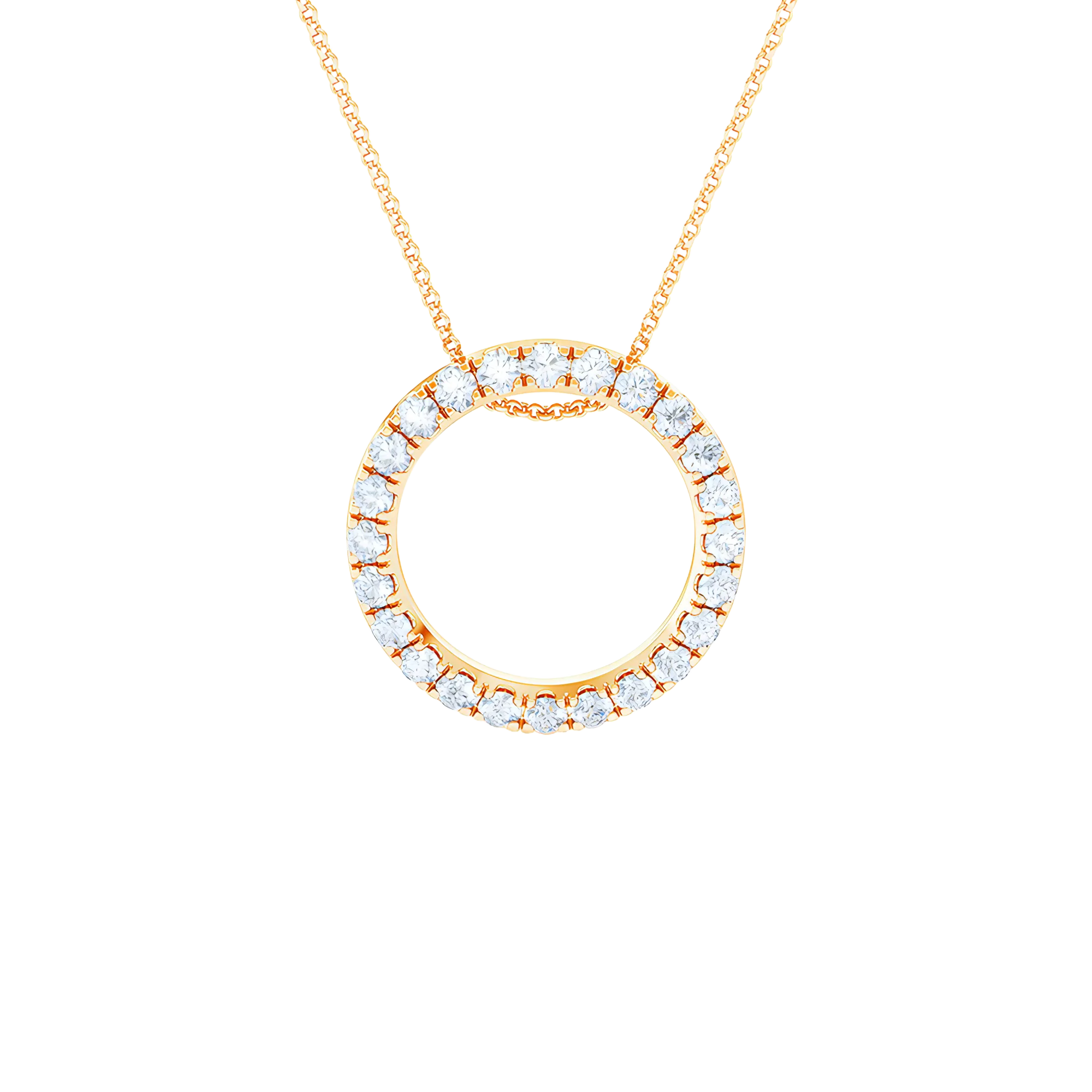 Circle pendant necklace
