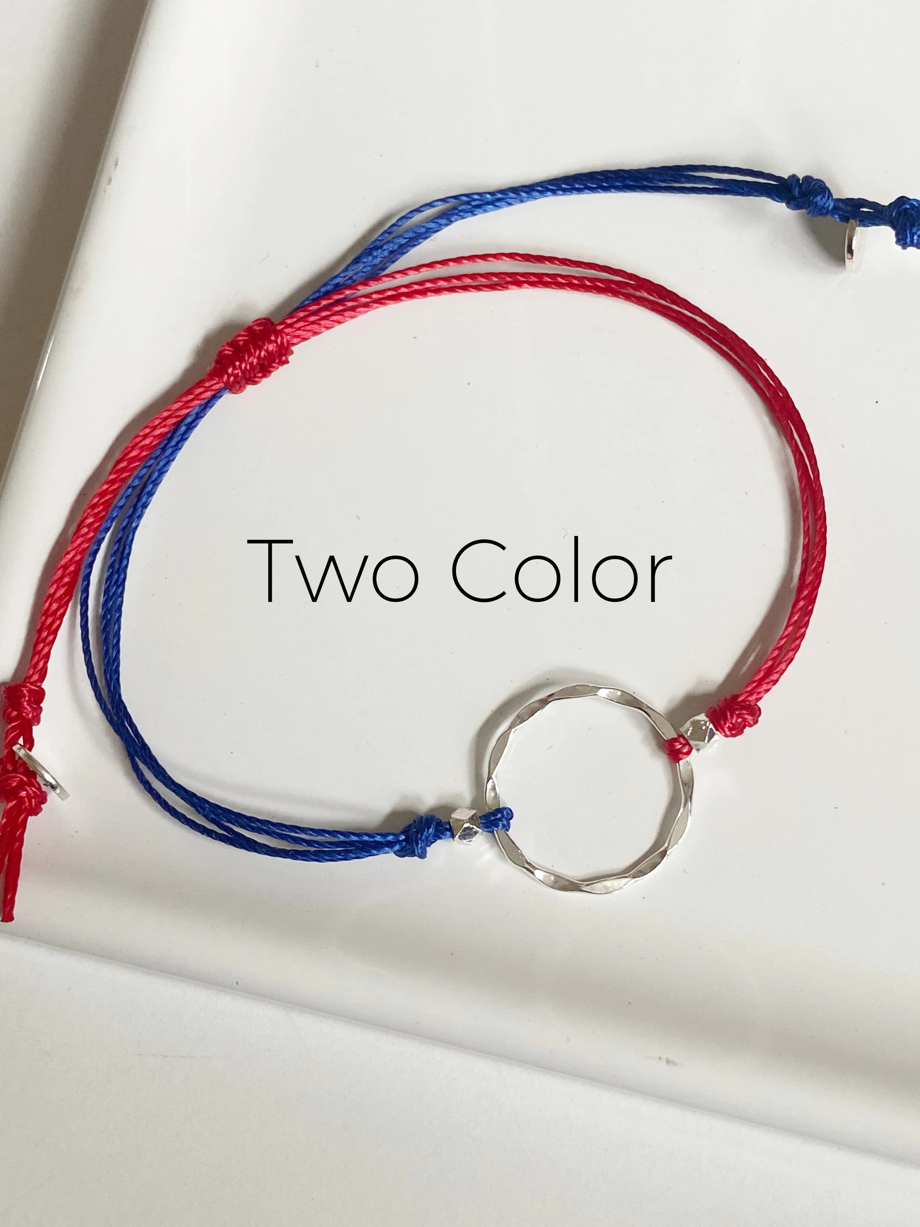 Custom School Colors Adjustable Grad Bracelet