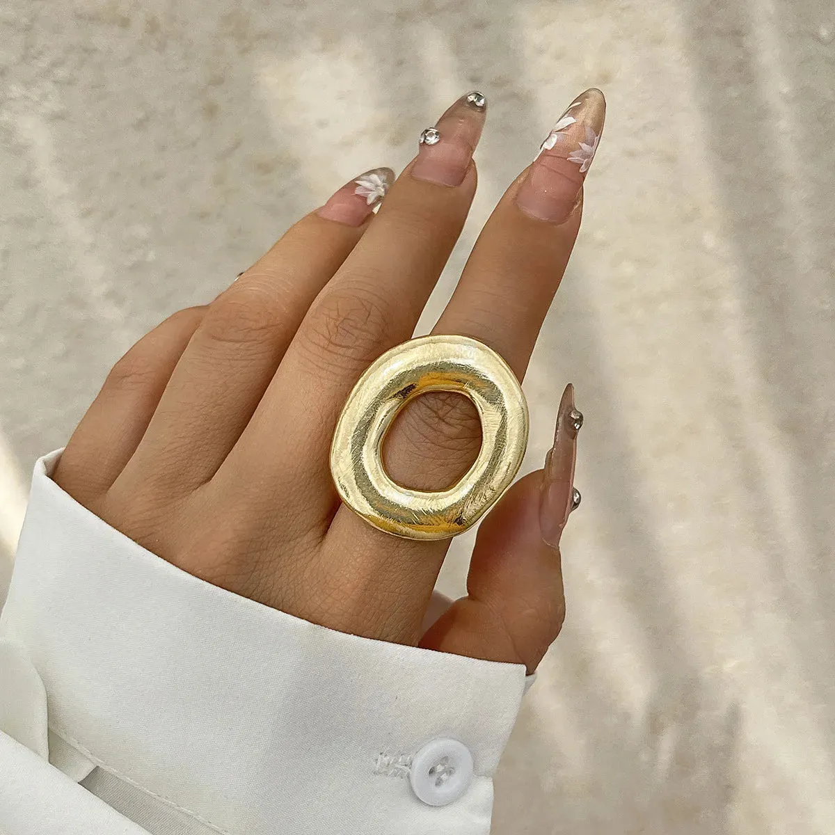 DIEZI Hip Hop Punk Irregular Metal Rings