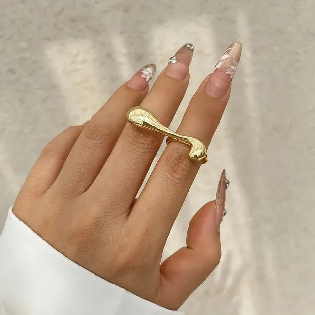 DIEZI Hip Hop Punk Irregular Metal Rings