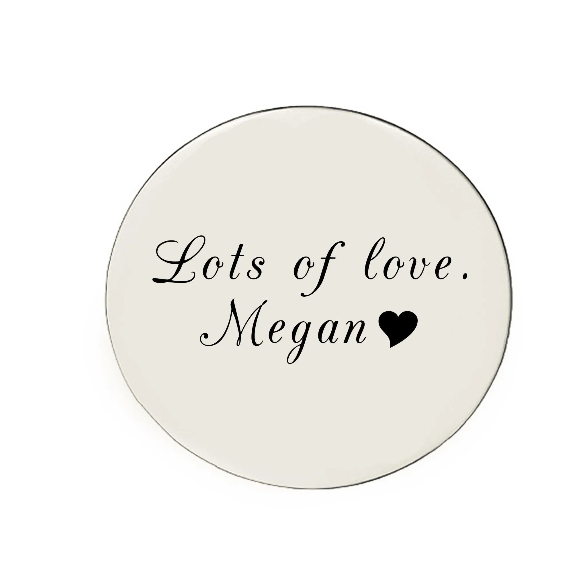 Disc Insert Handwriting for Dream Locket