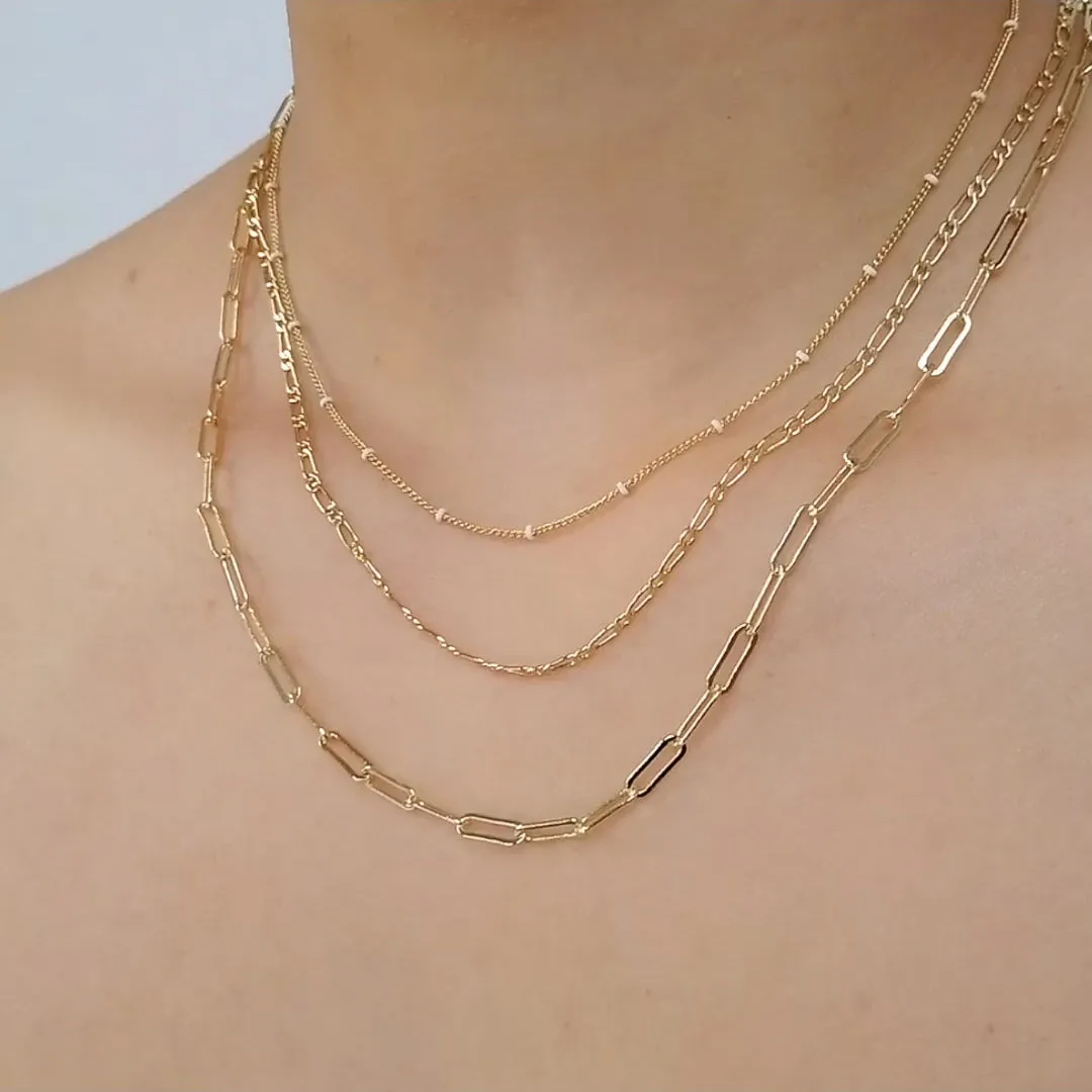 Figaro Chain Gold Necklace