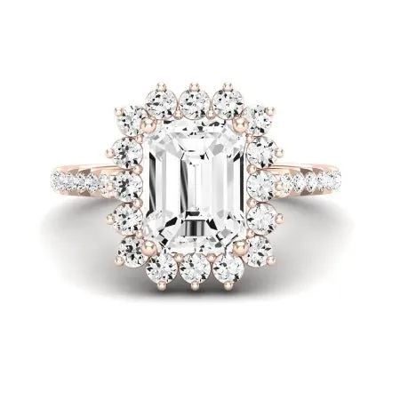 Gazania Diamond Matching Band For  With Emerald Center(Band Only. Engagement Ring Not Included)