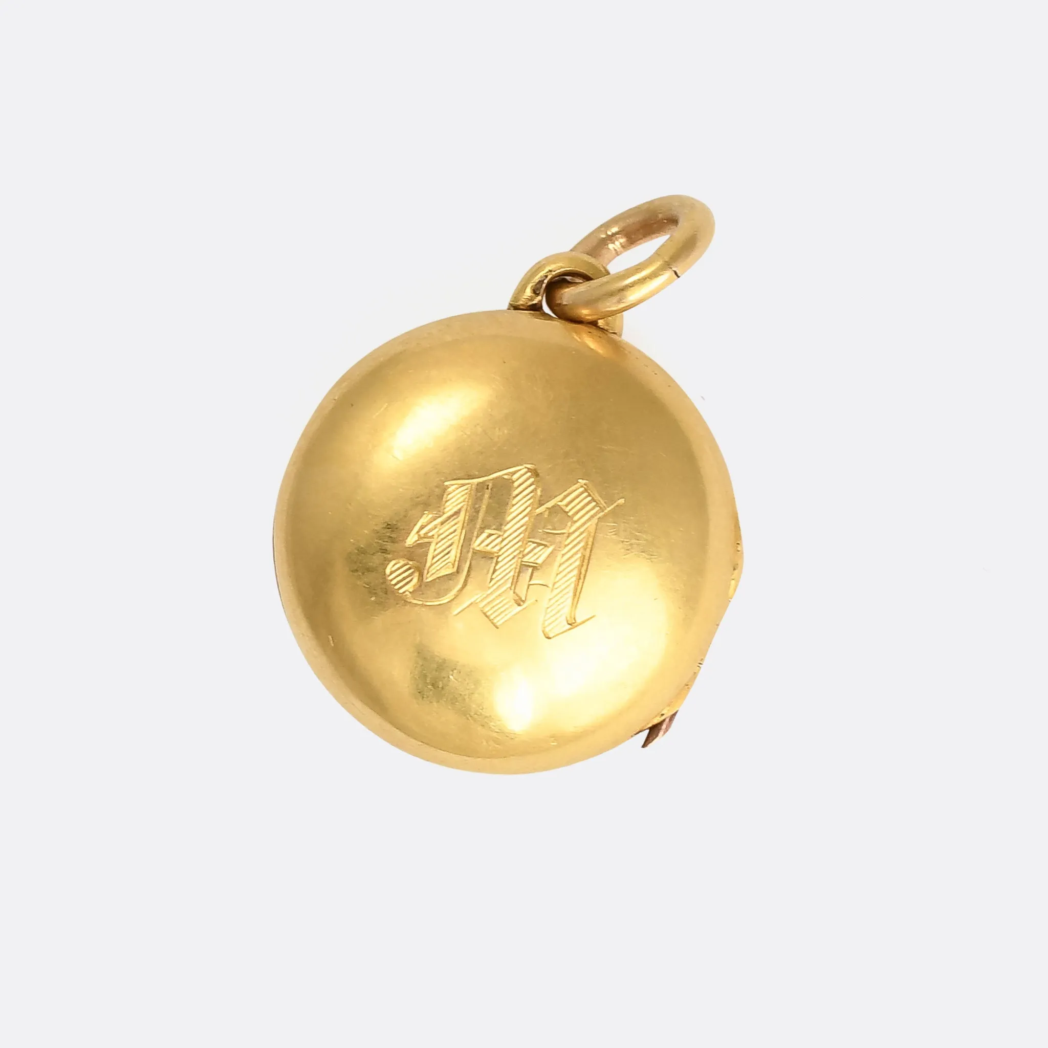 Late Victorian Pearl Star Dome Locket