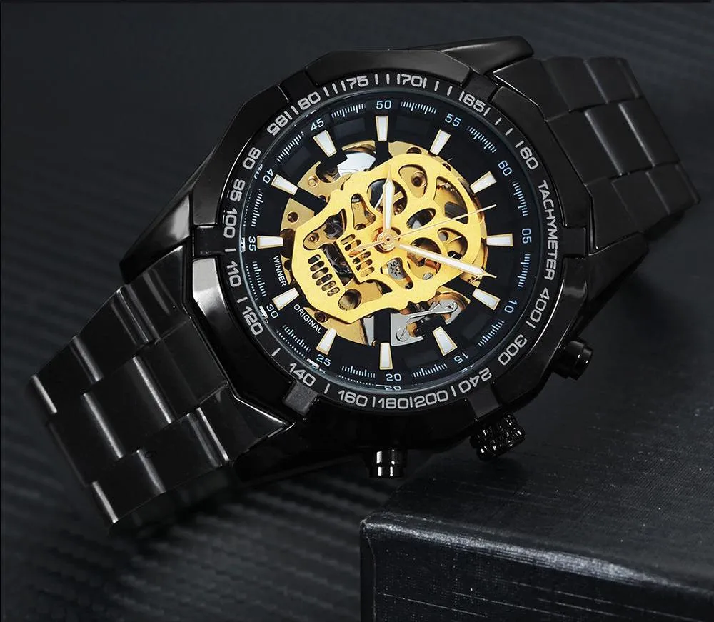 Luxury Skeleton SKULL Mechanical Watch
