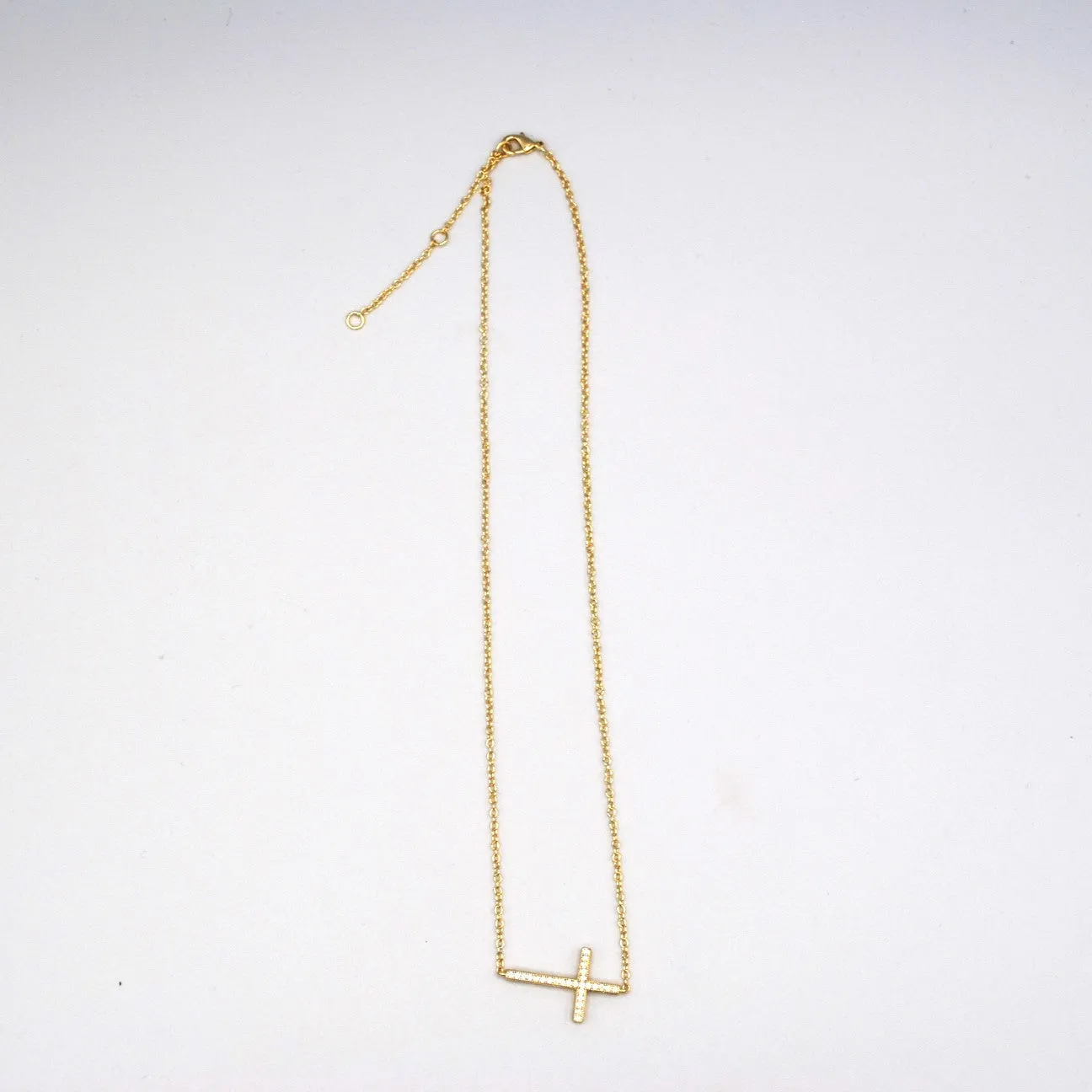 Lying Cross Necklace