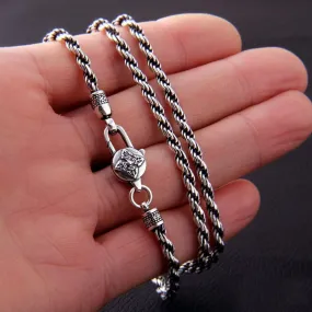 Mens Fashion Simple Vintage Six Character Necklace