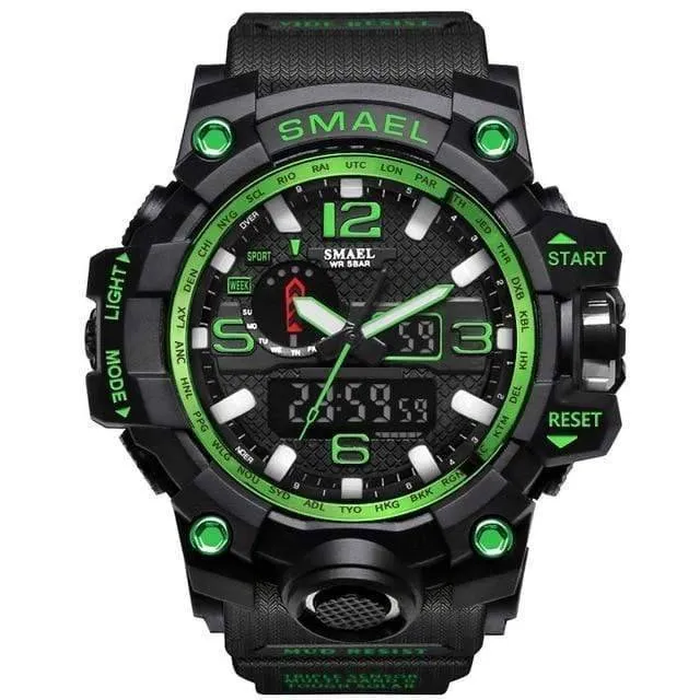 Military Dual Display Analog Digital Watch