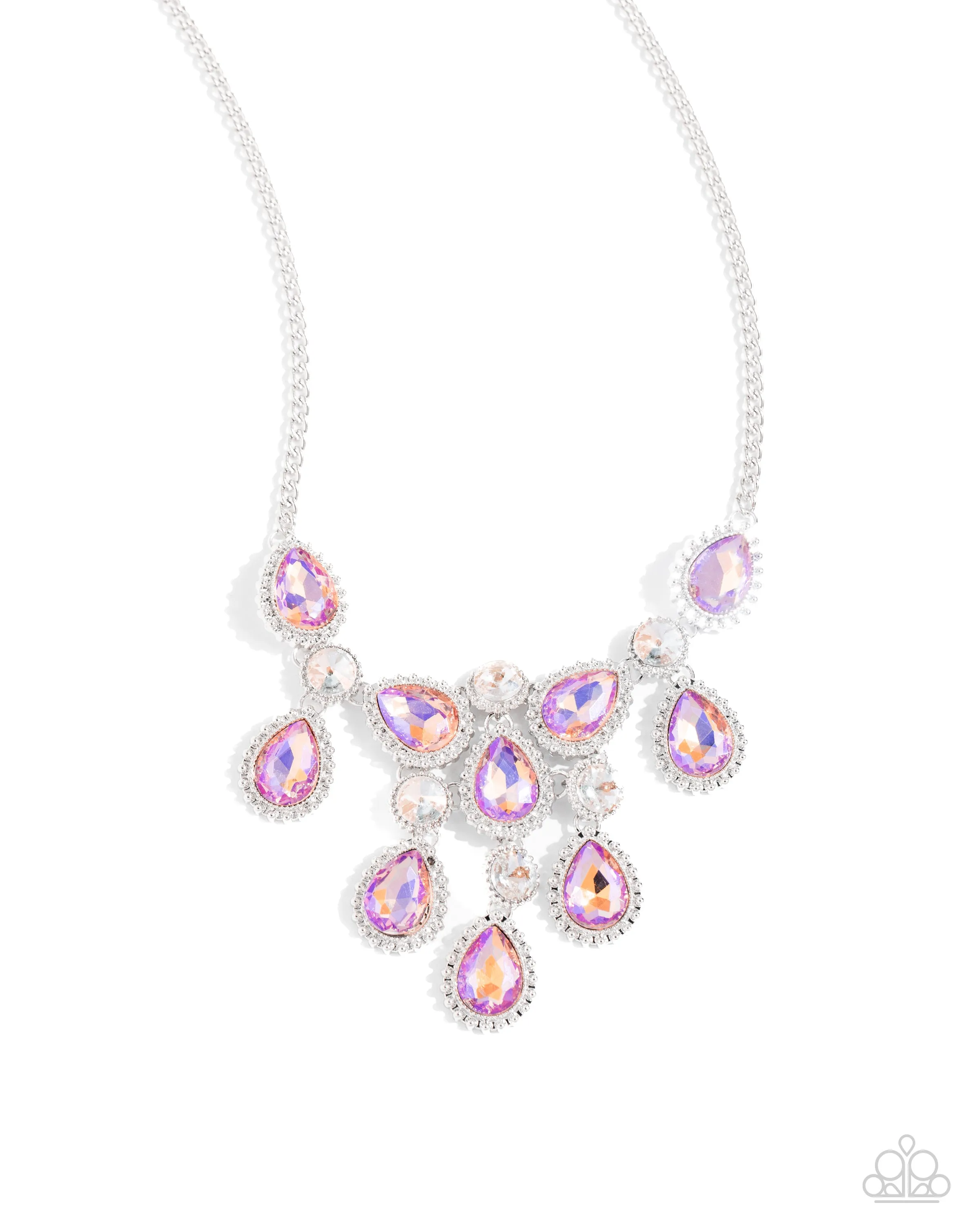 Necklaces Dripping in Dazzle - Orange N2413