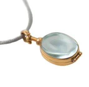 Oval Gold Plated Silver Locket - Small