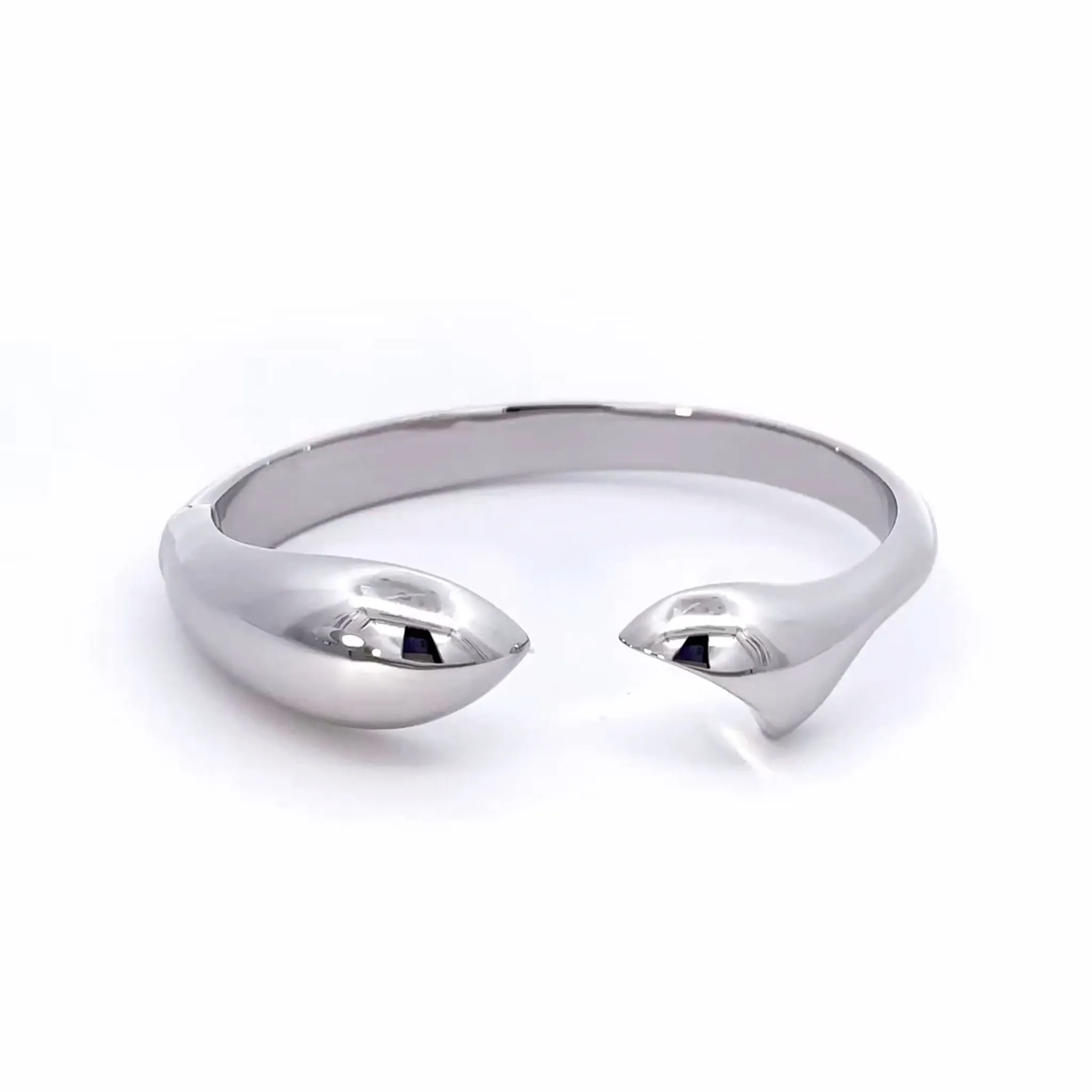 "Perseverance" Fish Sterling Silver Cuff