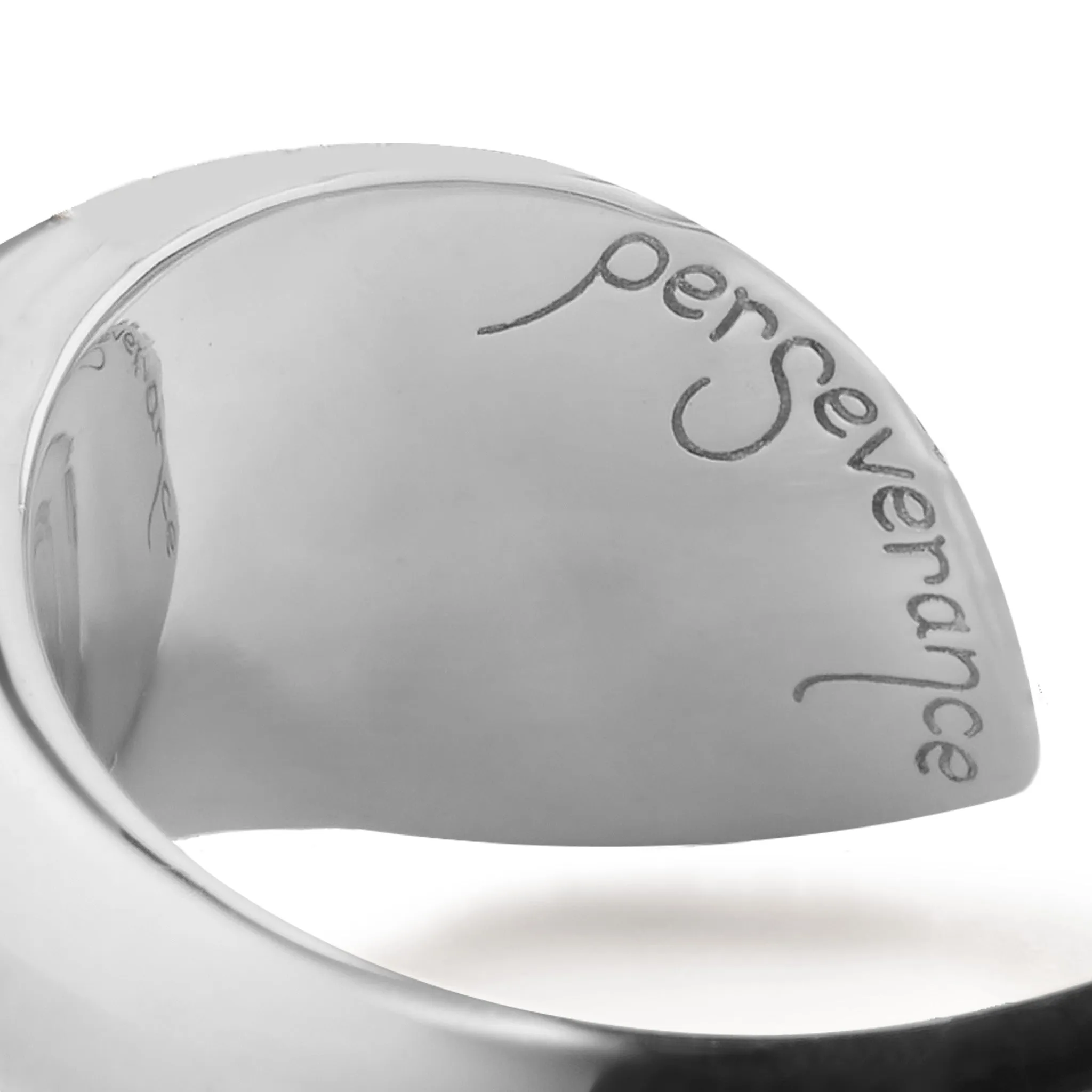 "Perseverance" Fish Sterling Silver Cuff