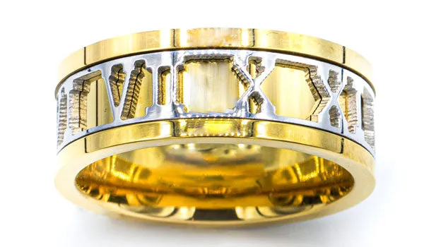 Roman Numeral Spinner Ring