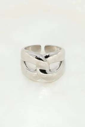 Silver Chunky Twist 925 Ring