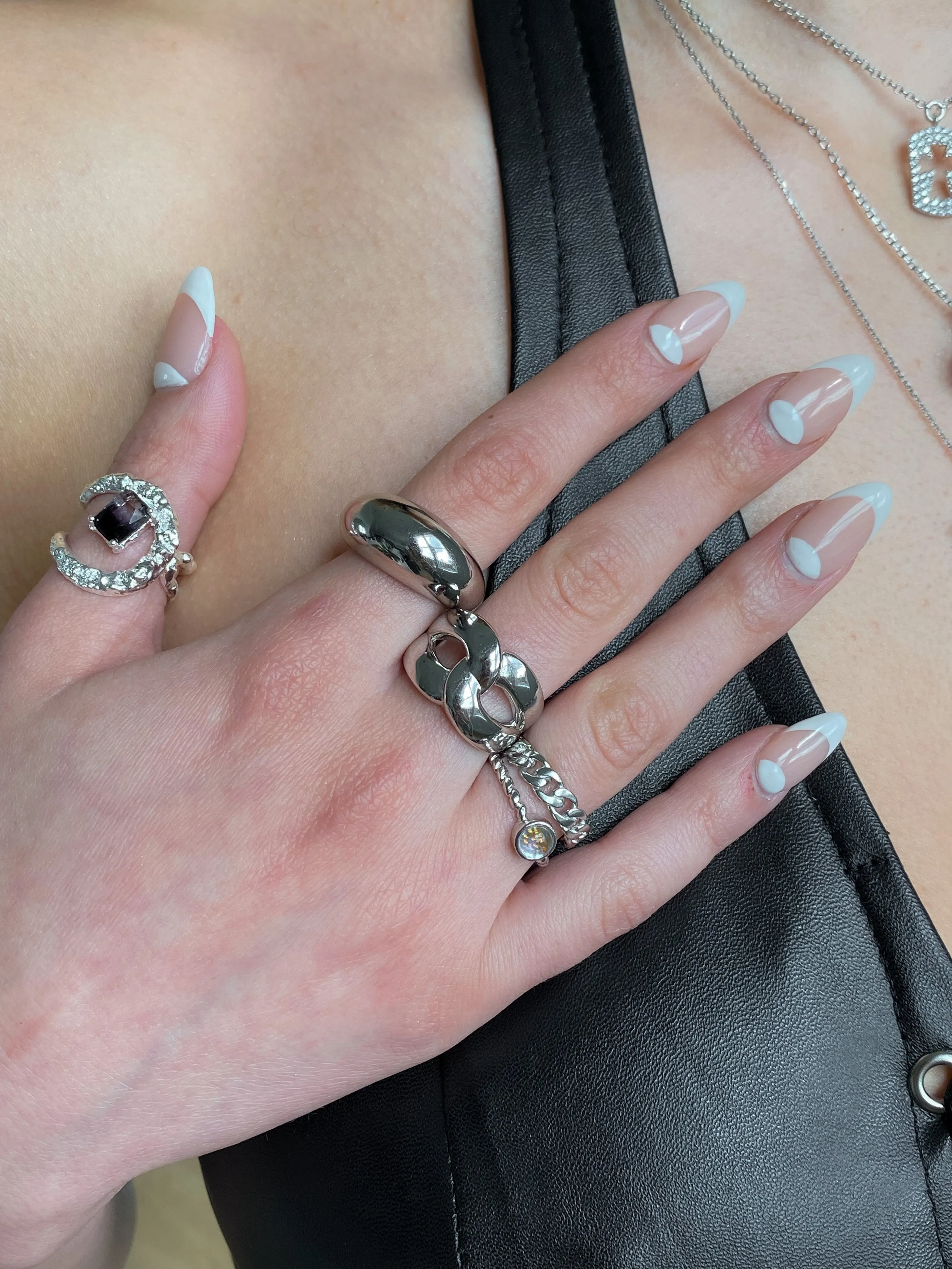 Silver Chunky Twist 925 Ring
