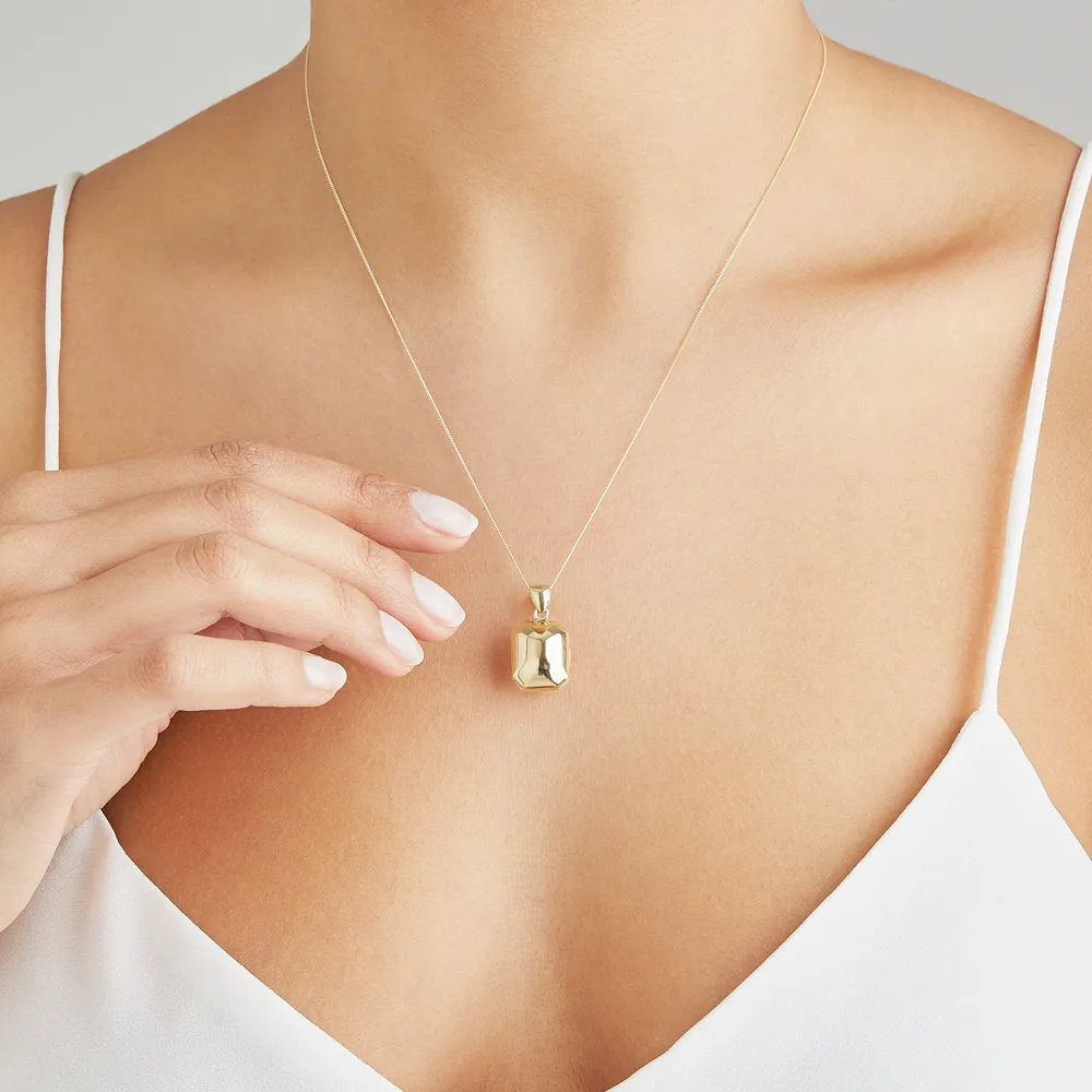 Solid Gold Ball Locket