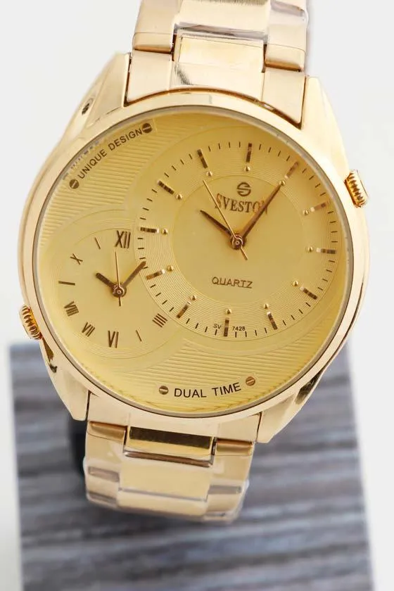 SVESTON DUAL TIME DESIGN UNISEX WATCH